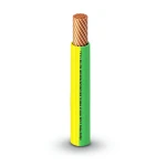 كابل نحاس THHN/THWN معزول PVC °105 13.3 مم² مقاس 6.4 مم قطر 600 فولت طول 300 قدم أصفر مع أخضر | شركة الفنار
