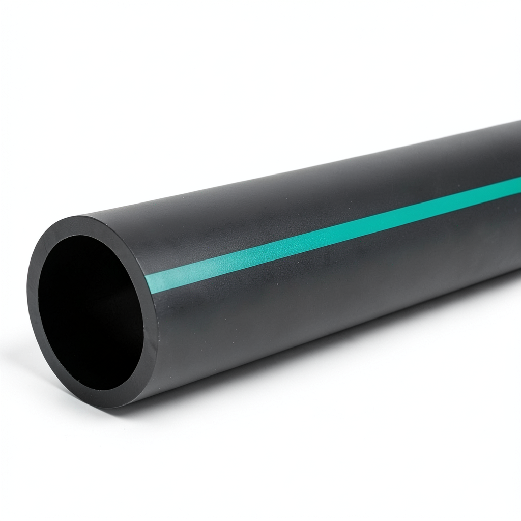 HDPE Pipe Nominal Pressure 15.9 Bar PE 63 Size 180 mm SDR 7.4 Black