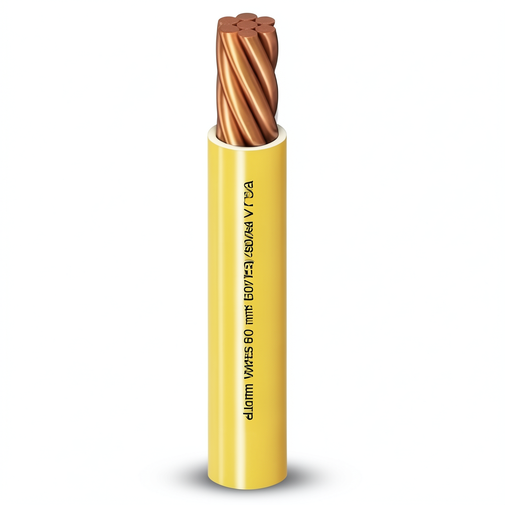 10mm Single Wire 450/750volts, Stranded Copper, Heat Resistant PVC Insulated, Yellow | Al Fanar