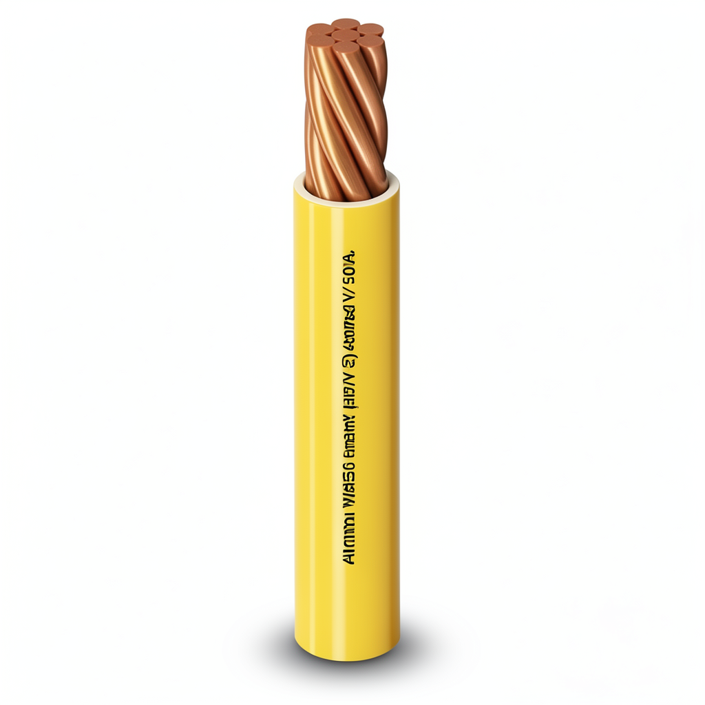 سلك مفرد 16mm 450/750 فولت، موصل نحاس مجدول معزول PVC مقاوم للحرارة لون أصفر | شركة الفنار