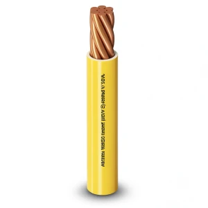 سلك مفرد 16mm 450/750 فولت، موصل نحاس مجدول معزول PVC مقاوم للحرارة لون أصفر | شركة الفنار
