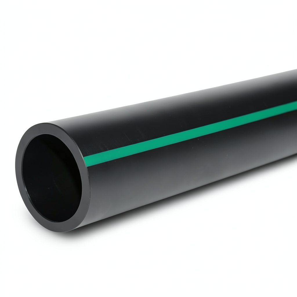 أنابيب بلاستيك HDPE ضغط 3.9 بار PE 63 قطر 315 مم SDR 21 أسود