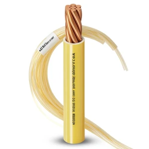 6mm Single Electrical Wire 450/750V, Stranded Copper, Heat Resistant PVC, Yellow | Al Fanar
