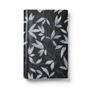 Wallpaper Leaves Design 1.005x53 cm Black/Grey Kurioza