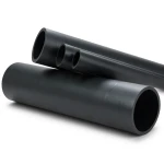 HDPE Plastic Pipe Pressure 12.5 Bar PE 100 Size 355 mm SDR 33 Black