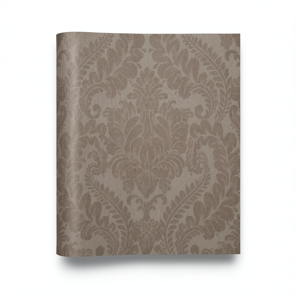 Wallpaper Classic Design 1.005x53 cm Brown Color, Model Sonata