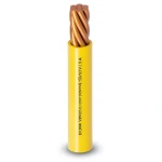 سلك كهرباء مفرد 150mm2 450/750 فولت، موصل نحاس مجدول، عزل PVC مقاوم للحرارة، لون أصفر | شركة الفنار