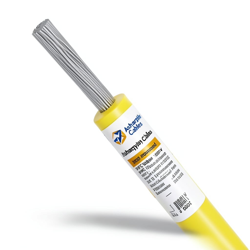 سلك نحاس مجدول 2/0 AWG مطلي بالقصدير عزل PVC 105°C اصفر 600 فولت 500 قدم | شركة كابلات الشرقية للصناعة