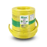 كابل نحاس THHN/THWN عزل PVC 105°C مقاس 8.37 مم² قطر 5.5 مم 600 فولت طول 300 قدم أصفر مع أخضر | شركة الفنار