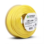 سلك كهرباء نحاس مجدول 2 AWG مطلي بالقصدير معزول PVC 105°C اصفر 600 فولت 500 قدم | شركة كابلات الشرقية للصناعة