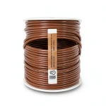 كابل نحاس THHN/THWN معزول PVC 105°C قطر 6.4 مم 600 فولت طول 300 قدم بني | شركة الفنار