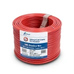 لفة سلك امريكي 6 AWG نحاس مجدول معزول PVC 105°C، أحمر، 600 فولت، 500 قدم | شركة كابلات الشرقية للصناعة