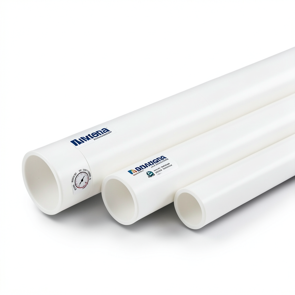 UPVC Pipes 21.7 Bar Pressure ½ inch Size 1.57 mm Thickness White | Al Watania Plastics