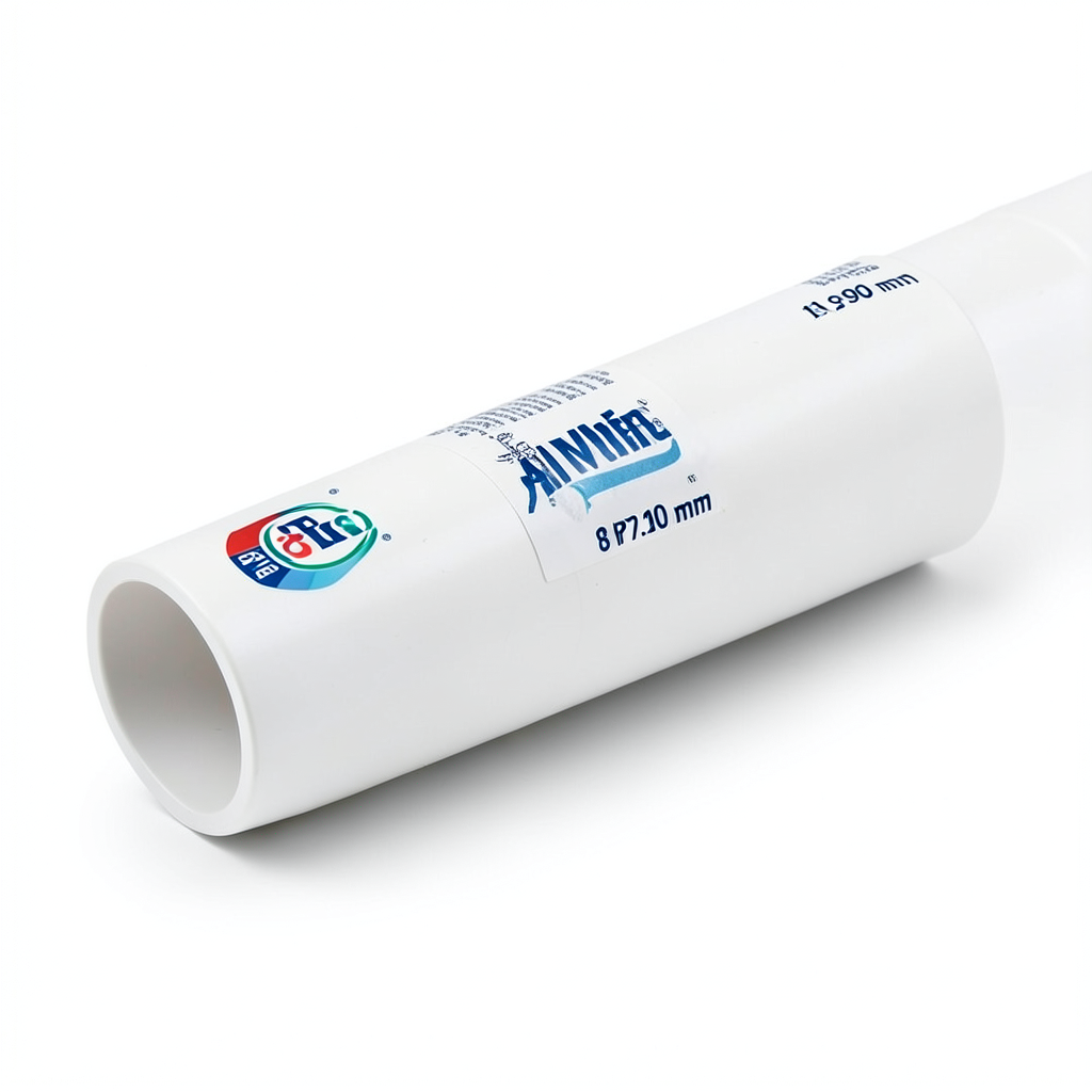UPVC Pipes 8 Inch Thickness 12.90 mm Pressure 17.2 Bar White | Al Watania Plastics