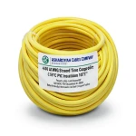 لفة سلك نحاس مجدول 4/0 AWG مطلي بالقصدير، عزل PVC 105°C، اصفر، 600 فولت، 500 قدم | شركة كابلات الشرقية للصناعة