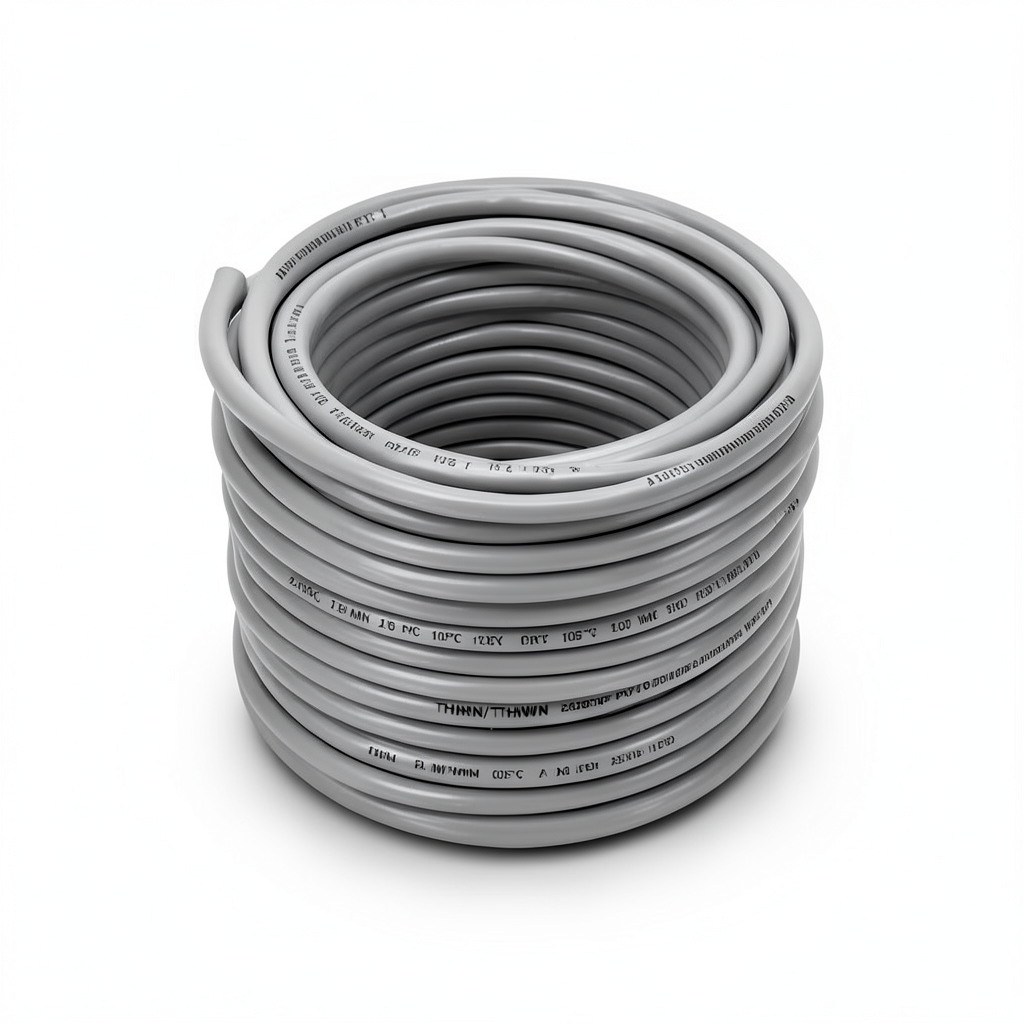 كابل نحاس THHN/THWN معزول PVC 105° قطر 2.9 مم 600 فولت طول 250 قدم رمادي | شركة الفنار