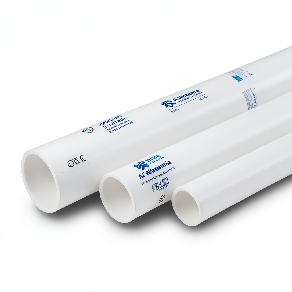 UPVC Plastic Pipes 1¼ Inch 3.12 mm Thickness White, Pressure 21.7 Bar | Al Watania Plastics
