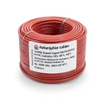 سلك كهرباء امريكي 16 AWG نحاس مجدول عزل PVC 105°C، أحمر، 600 فولت، طول 2500 قدم | شركة كابلات الشرقية للصناعة