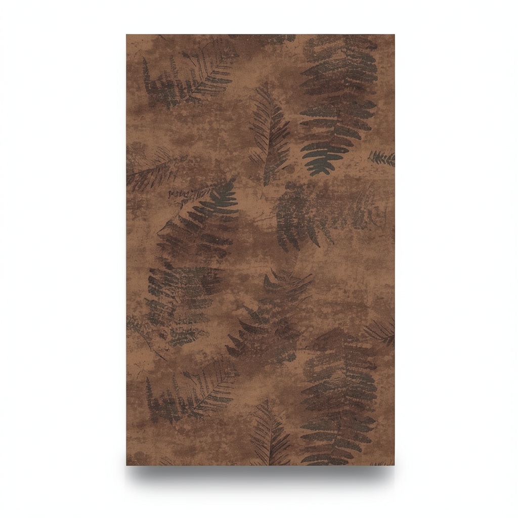 Dutch Leaf-Patterned Wallpaper Brown 10m x 0.53m, Model 218451
