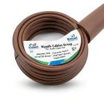 سلك نحاس شعر عزل PVC، مقاس 4 mm2، 450/750 فولت، بني | مجموعة كابلات الرياض