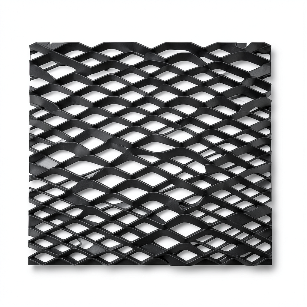 Hot Rolled Black Steel Expanded Metal Mesh Thickness 2.8 mm Width 1.22 m Length 2 m