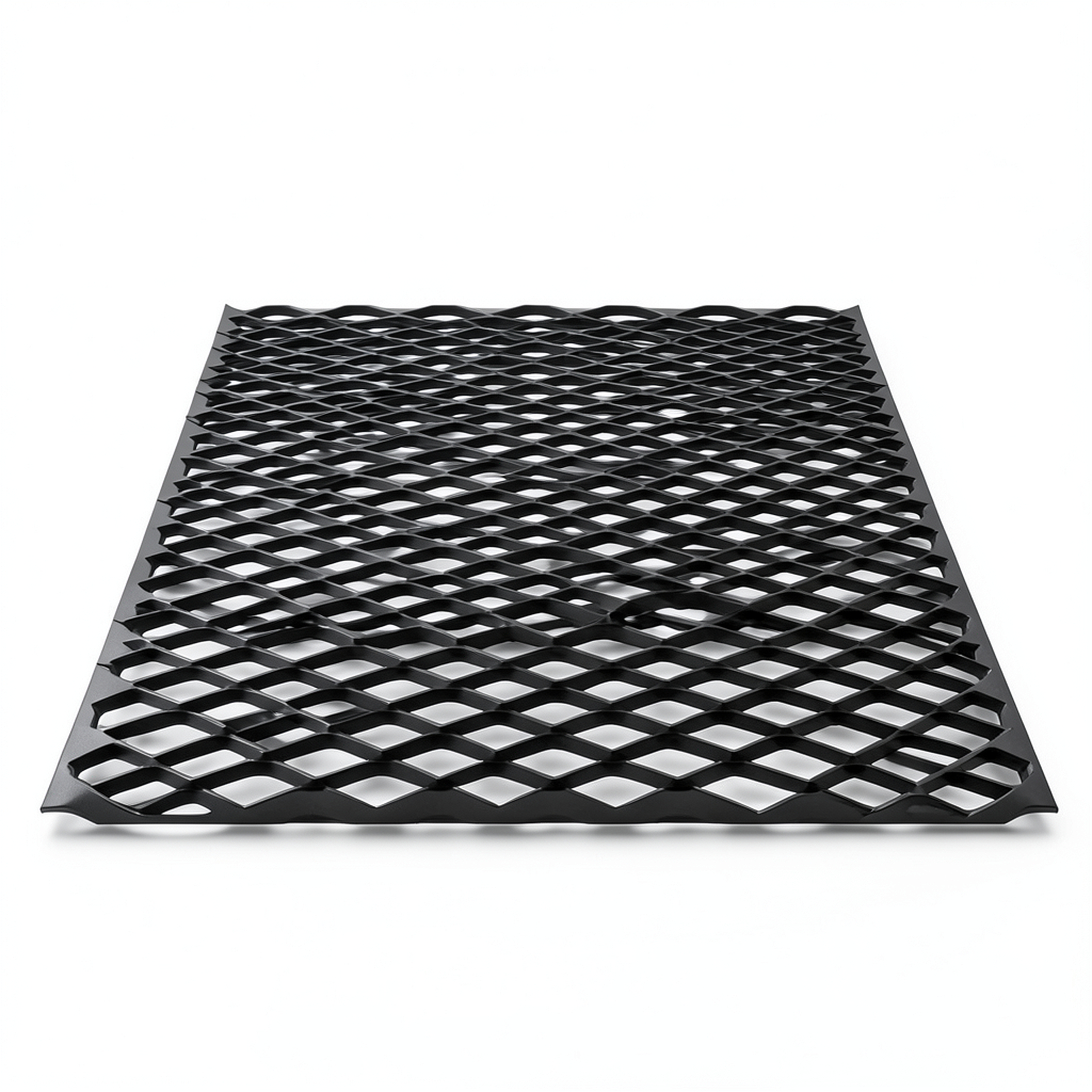 Hot Rolled Black Steel Expanded Metal Mesh Thickness 2.8 mm Width 1.22 m Length 3 m