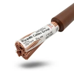 لفة سلك نحاس شعر عزل PVC، مقاس 25 sq mm، 450/750 فولت، بني | مجموعة كابلات الرياض