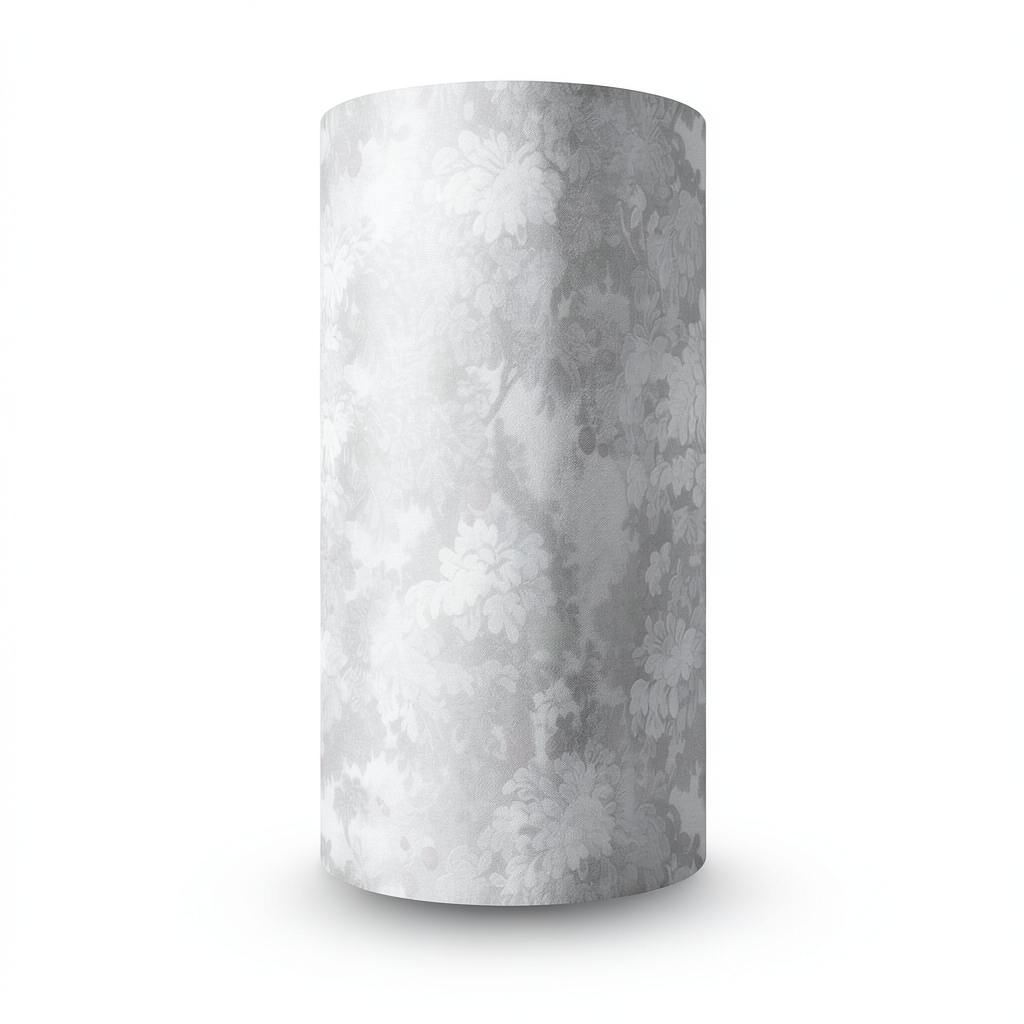 Italian Wallpaper Gray Color Floral Design, Size 10m x 1.06m, Model 81693