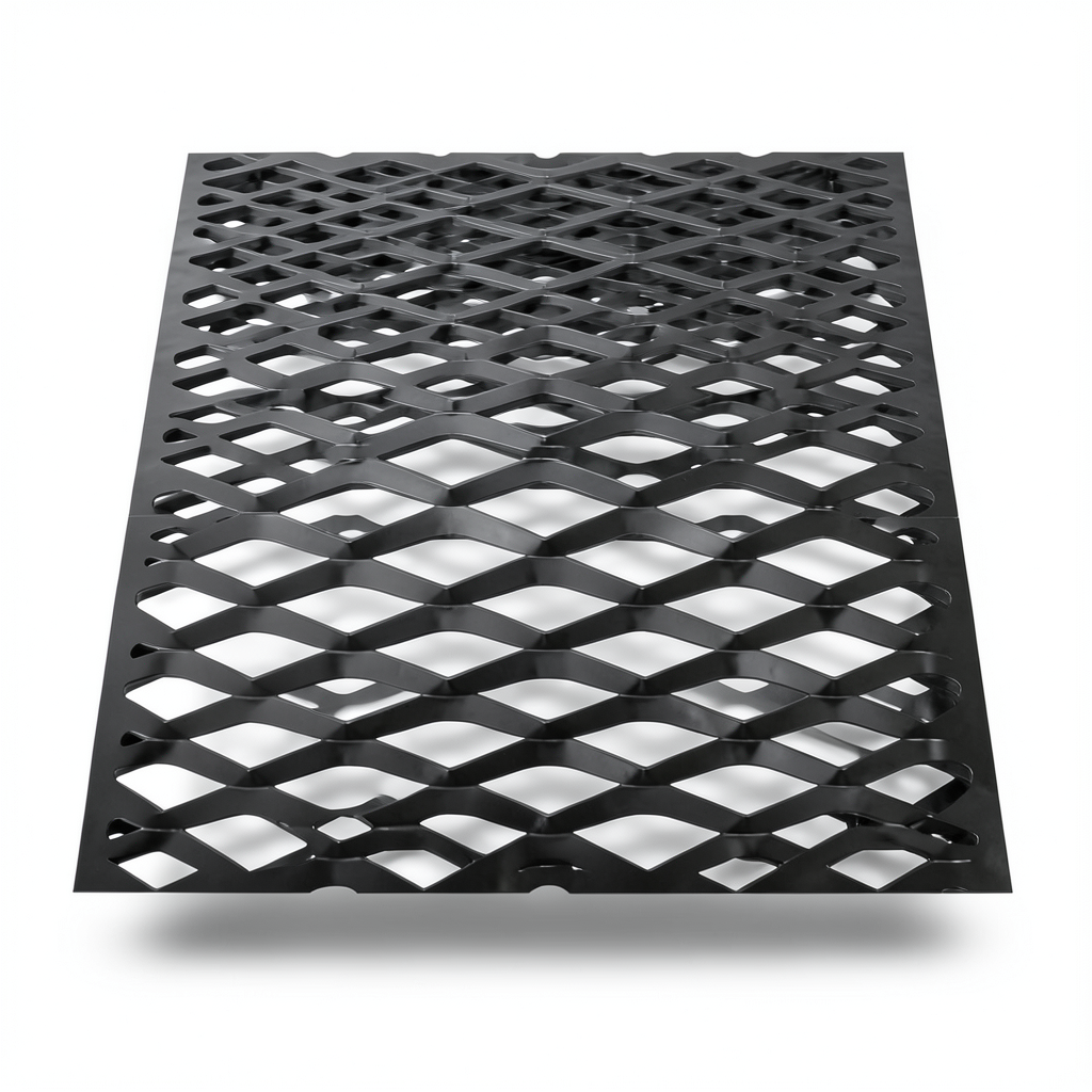 Hot Rolled Black Steel Expanded Metal Mesh 2.7 mm Thickness 1.22x4 m