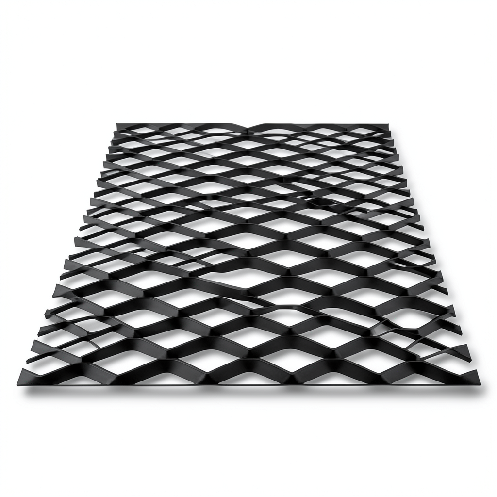 Hot Rolled Black Steel Expanded Metal Mesh Thickness 2.8 mm Width 1.22 m Length 6 m