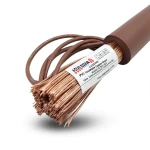 سلك نحاس شعر عزل PVC مقاس 10 mm 450/750 فولت بني | مجموعة كابلات الرياض