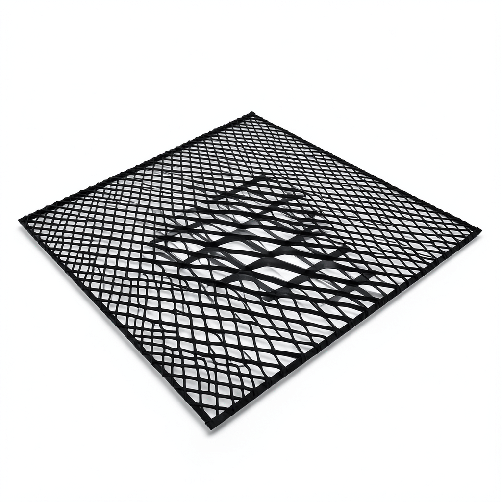 Hot Rolled Black Steel Expanded Metal Mesh Thickness 2.7 mm Width 1.22 m Length 7 m