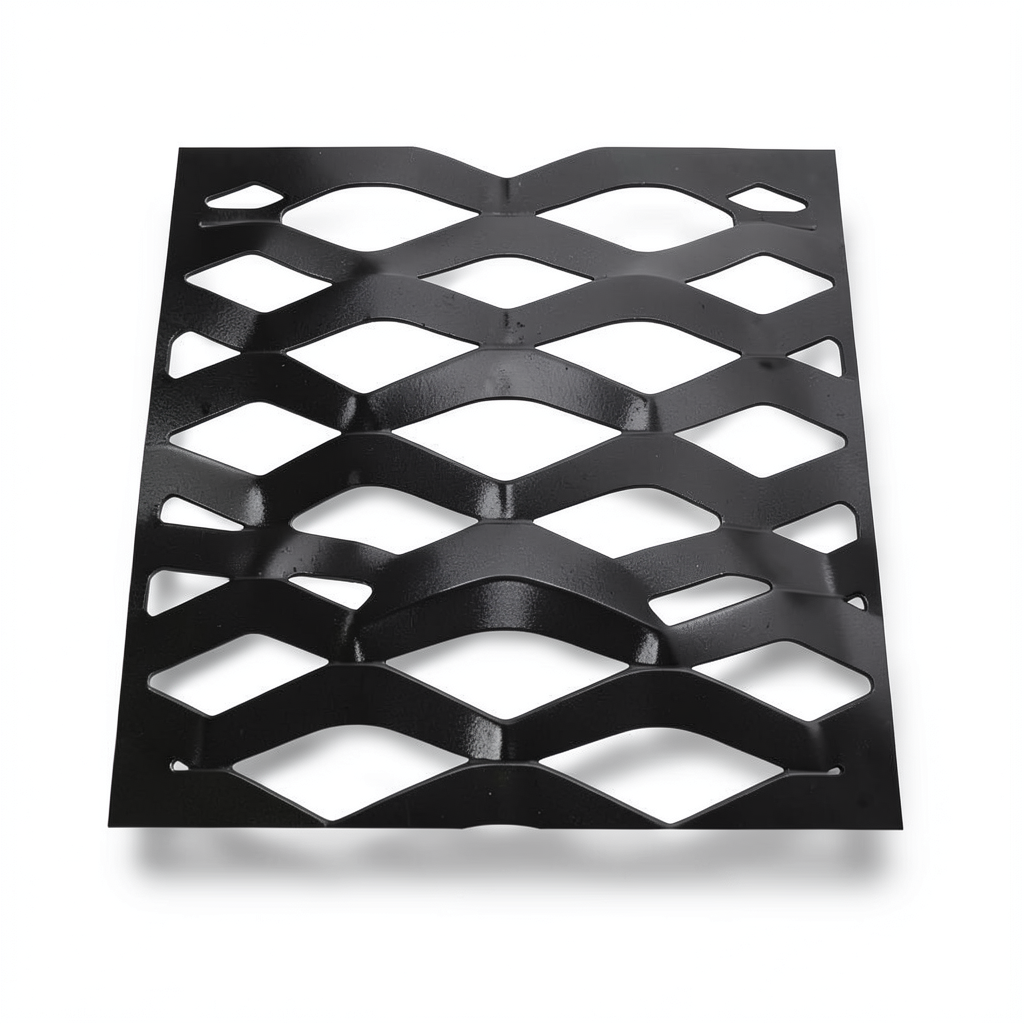 Hot Rolled Black Steel Expanded Metal Mesh Thickness 2.8 mm Width 1.22 m Length 1 m