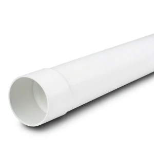 UPVC Pipe Class 3 Size 90 mm Thickness 3.2 mm White Color