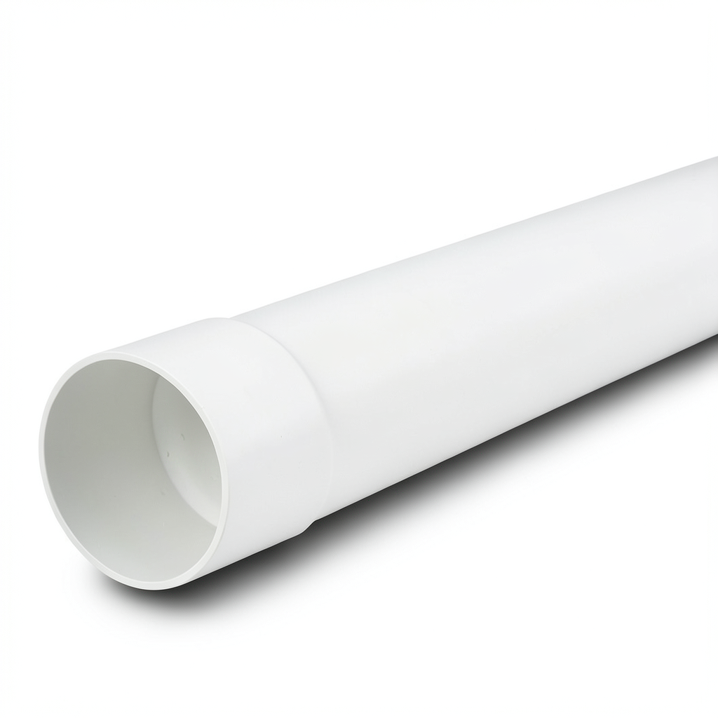UPVC Pipe Class 3 Size 90 mm Thickness 3.2 mm White Color