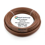 لفة سلك نحاس شعر عزل PVC، مقاس 25 sq mm، 450/750 فولت، بني | مجموعة كابلات الرياض