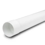 مواسير UPVC كلاس 3 مقاس 125 ملم سماكة 4.1 مم لون أبيض