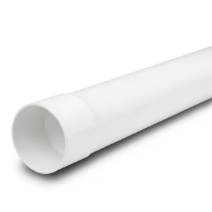 UPVC Pipe Class 3 Size 125 mm Thickness 4.1 mm White Color