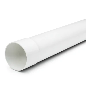 UPVC Plastic Pipe Class 3 Size 140 mm Thickness 4.6 mm White Color