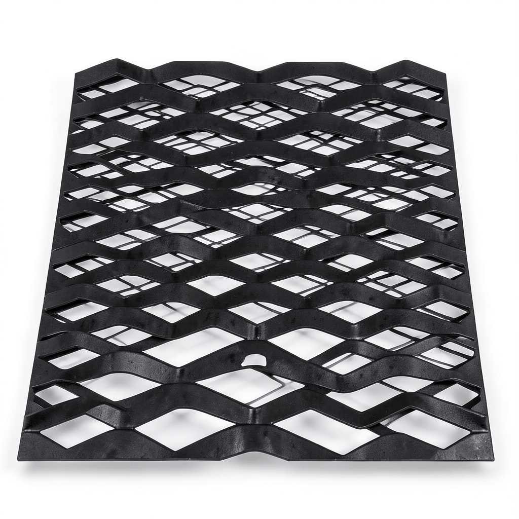 Hot Rolled Black Steel Expanded Metal Mesh Thickness 2.8 mm Width 1.22 m Length 4 m