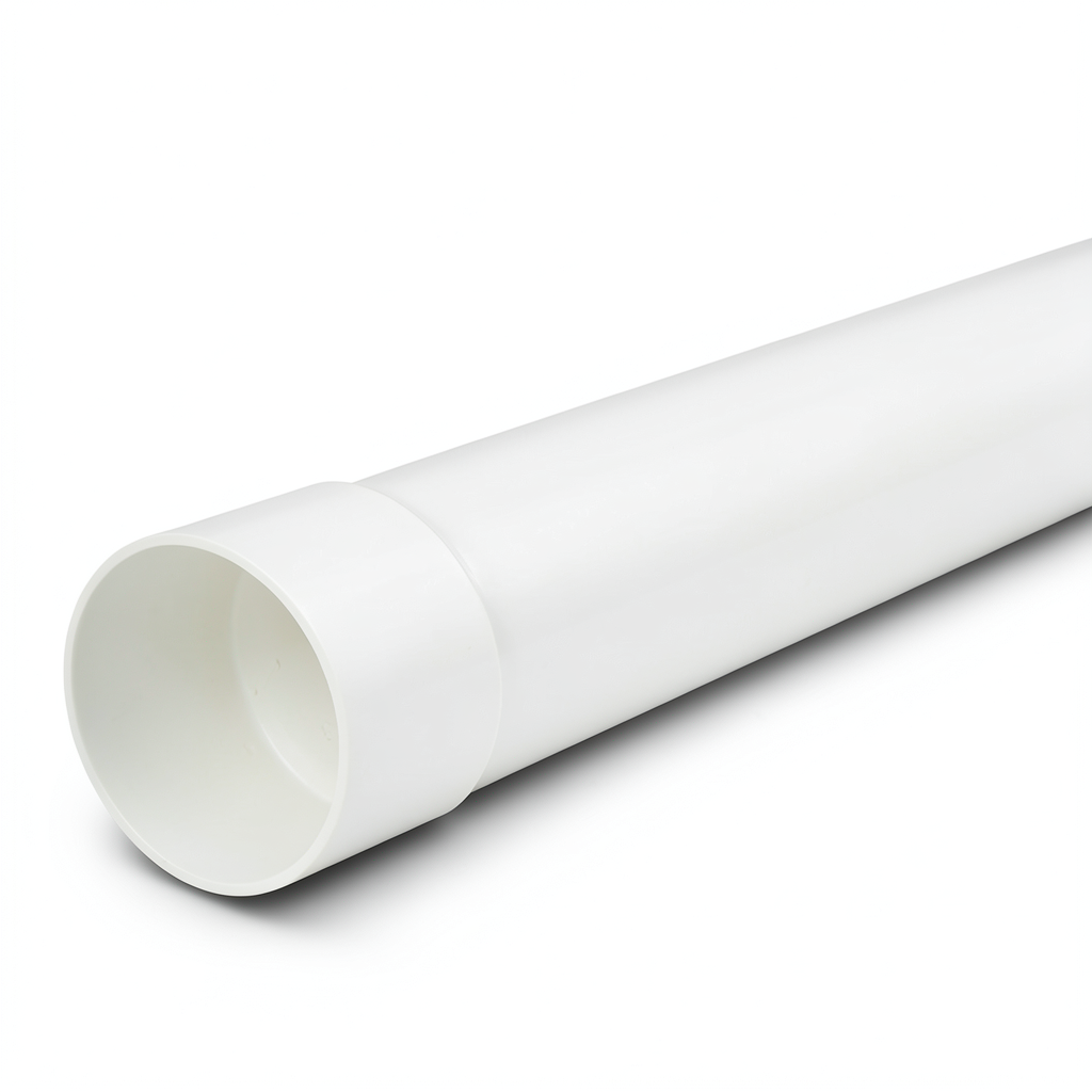 UPVC Plastic Pipe PN 6 Bar Size 250 mm Thickness 8.3 mm White Color