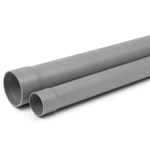 مواسير UPVC كلاس 5 ضغط 16 بار مقاس 200 mm سمك 16.4 mm لون رمادي