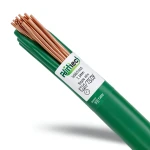 سلك مفرد نحاس شعر عزل PVC مقاس 1.5mm 450/750 فولت لون أخضر | مجموعة كابلات الرياض