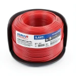 لفة سلك امريكي 6 AWG نحاس مجدول معزول PVC 105°C، أحمر، 600 فولت، 500 قدم | شركة كابلات الشرقية للصناعة