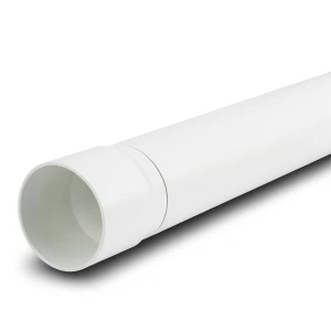 مواسير بلاستيك UPVC كلاس 4 مقاس 75 مم سمك 4.2 ملم لون أبيض