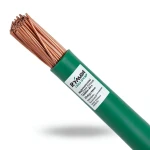 سلك مفرد نحاس شعر عزل PVC مقاس 10 mm2 جهد 450/750 فولت، لون أخضر | مجموعة كابلات الرياض