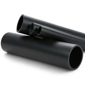 HDPE Plastic Pipe 12.5 Bar Pressure PE 100 Outer Diameter 225 mm SDR 33 Black