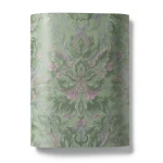 Italian Wallpaper Classic Design Green Color, Size 10mx1.06m, Model 81689