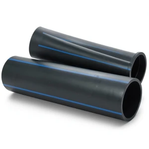 مواسير بلاستيك HDPE ضغط اسمي 6.3 بار PE 100 قطر 180 مم SDR 26 سمك 6.9 مم لون أسود