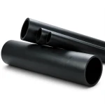أنابيب HDPE ضغط اسمي 6.3 بار PE 100، قطر خارجي 450 مم SDR 26، لون أسود